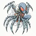 spider with 8  tattoo design idea