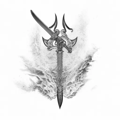 Sword tattoo design idea