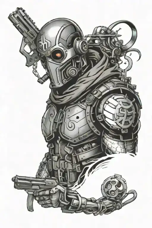 deadshot, the peguin, 2 face and riddler right arm sleeve tattoo design idea