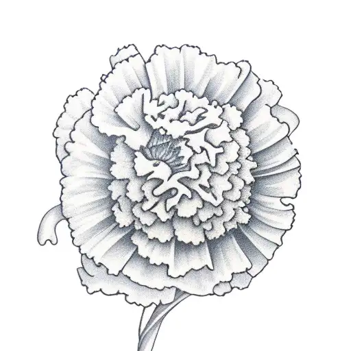 carnation, sun, 2001 tattoo design idea