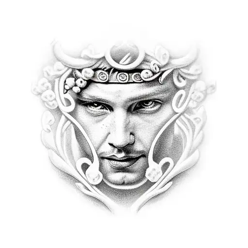 Bacchus tattoo design idea