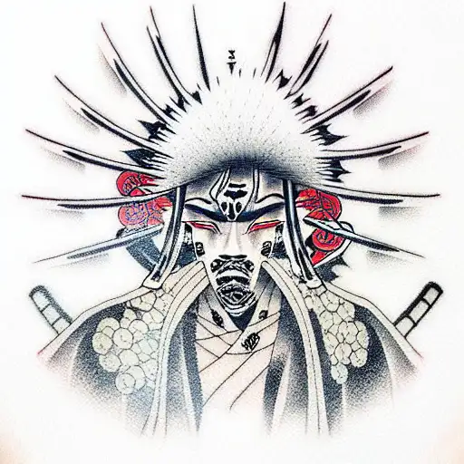 Afro samurai  tattoo design idea