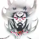 Afro samurai  tattoo design idea
