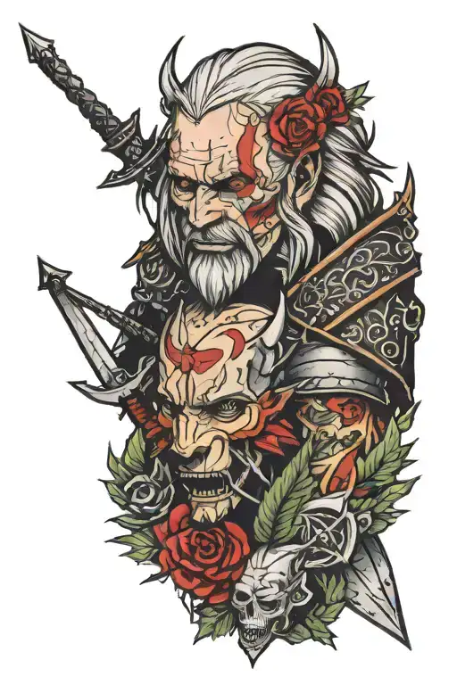 Witcher 3 tattoo design idea