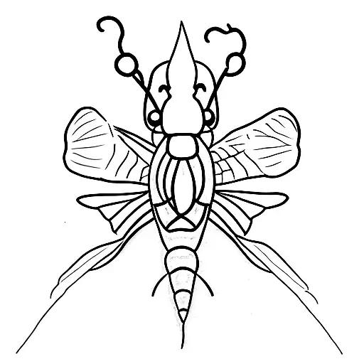 Mayfly  tattoo design idea