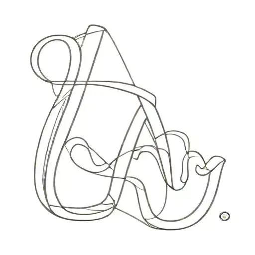 Letters M G N tattoo design idea