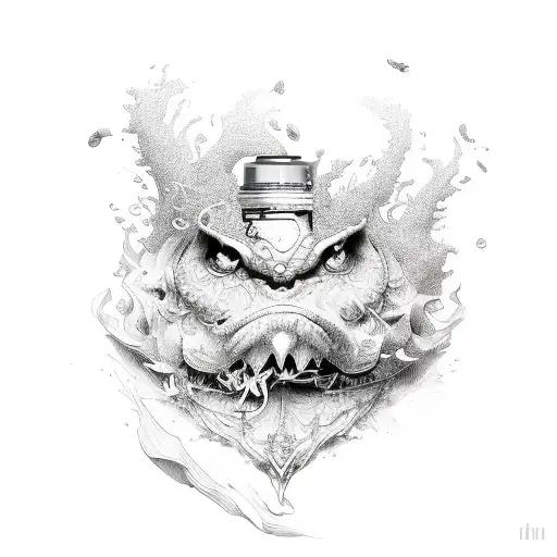 lighter tattoo design idea