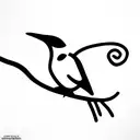 mockingbird  tattoo design idea