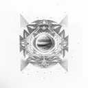 interstellar movie gargantua tattoo design idea