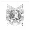 interstellar movie gargantua tattoo design idea