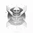 interstellar movie gargantua tattoo design idea