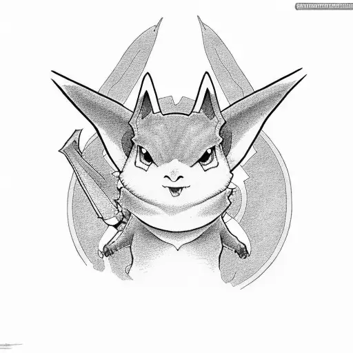 patamon digimon tattoo design idea
