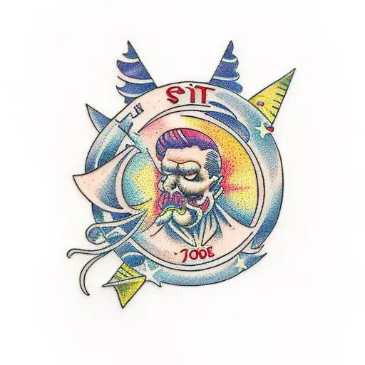 The spirit of the universe tattoo design idea