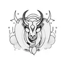 libra and aries tattoo design idea