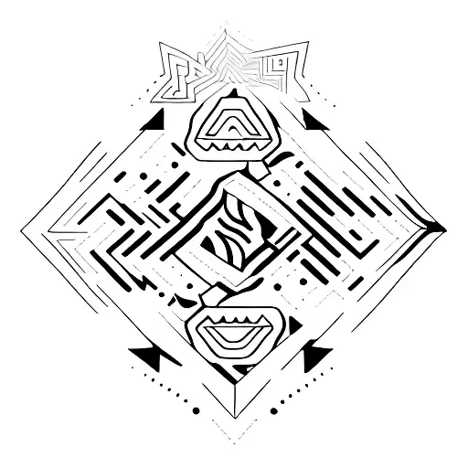 A dotwork arrow of the number 23 incorporated into its design tattoo design idea