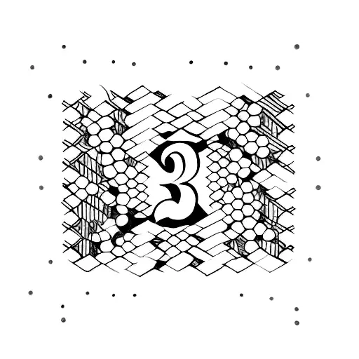 the number 23 tattoo design idea