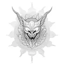 fenix with sun  tattoo design idea