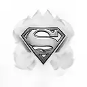 Superman tattoo design idea