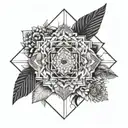 Micro-realism, words like fortitude and dedication tattoo design idea