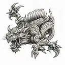 wild and relentless attack your goals tattoo design idea