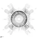 interstellar black hole tattoo design idea