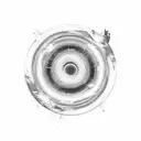 interstellar black hole tattoo design idea