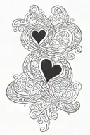Robert name Infinity heart tattoo design idea