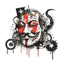 Anonymous tattoo design idea