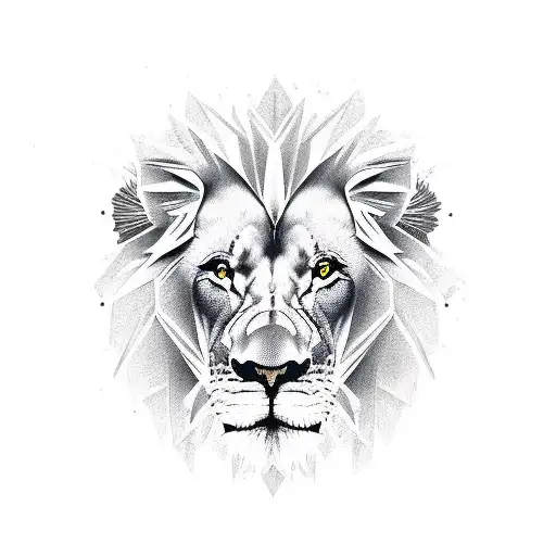 Lion turtle  tattoo design idea