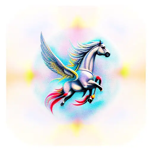 pegasus tattoo design idea