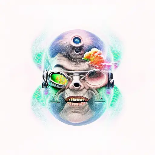 matrix outer space tattoo design idea