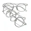 eyeglasses resting tattoo design idea