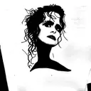 Helena Bonham Carter as Bellatrix Lestrange  tattoo design idea