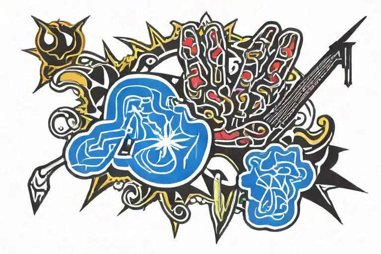 Omaha startin hand, with Jh As Jd Ac tattoo design idea