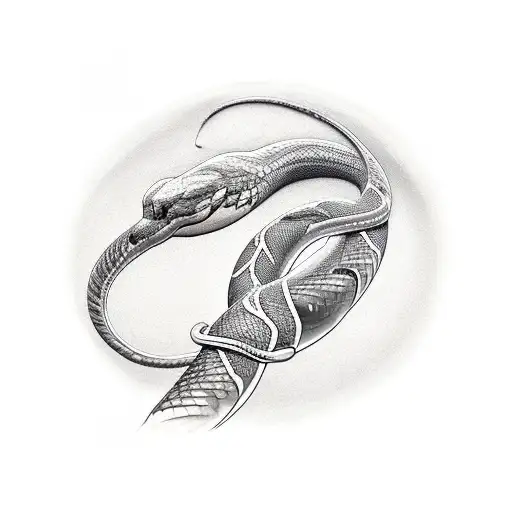 anaconda  tattoo design idea