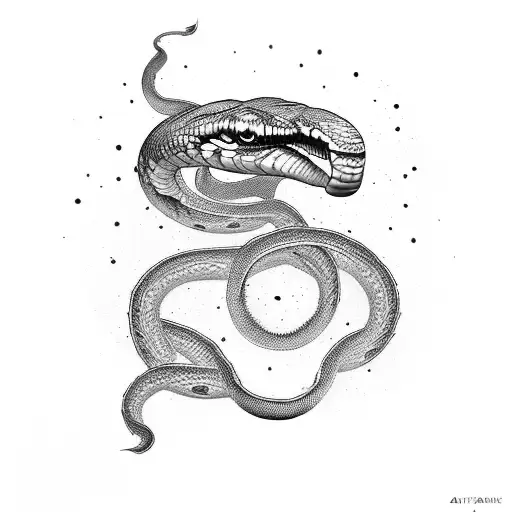 anaconda  tattoo design idea