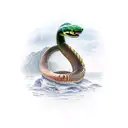 anaconda  tattoo design idea