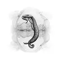 anaconda with physics tattoo design idea