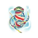 anaconda  tattoo design idea
