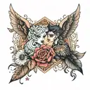 isla and emilia tattoo design idea