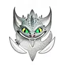 toothless from how to train your dragon tattoo design idea
