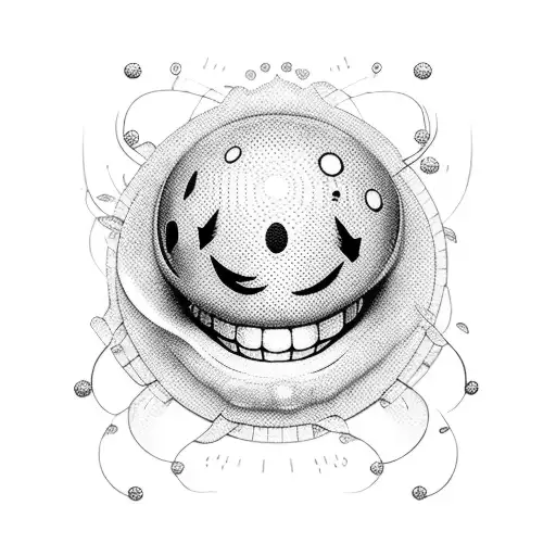 smiley  tattoo design idea