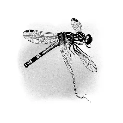 damselfly tattoo design idea
