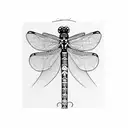 damselfly tattoo design idea