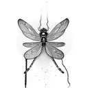 damselfly tattoo design idea