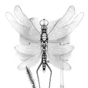 damselfly tattoo design idea