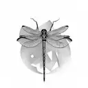 damselfly tattoo design idea
