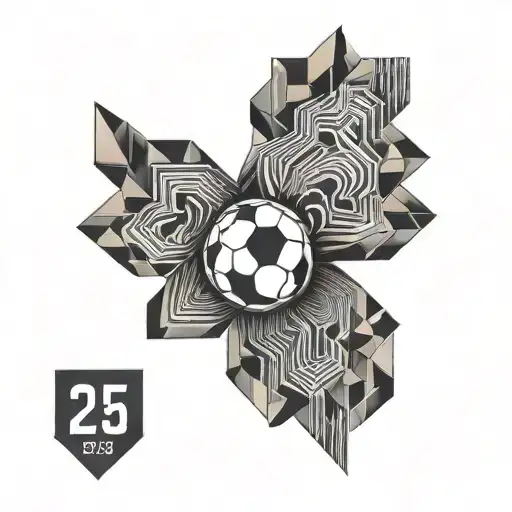 world cup and number 23 number tattoo design idea