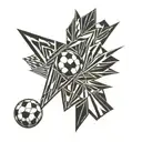 world cup and number 23 number tattoo design idea