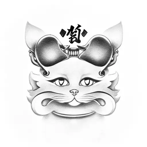 Kawaii Lucky Cat Tattoo - Best Tattoo Ideas Gallery